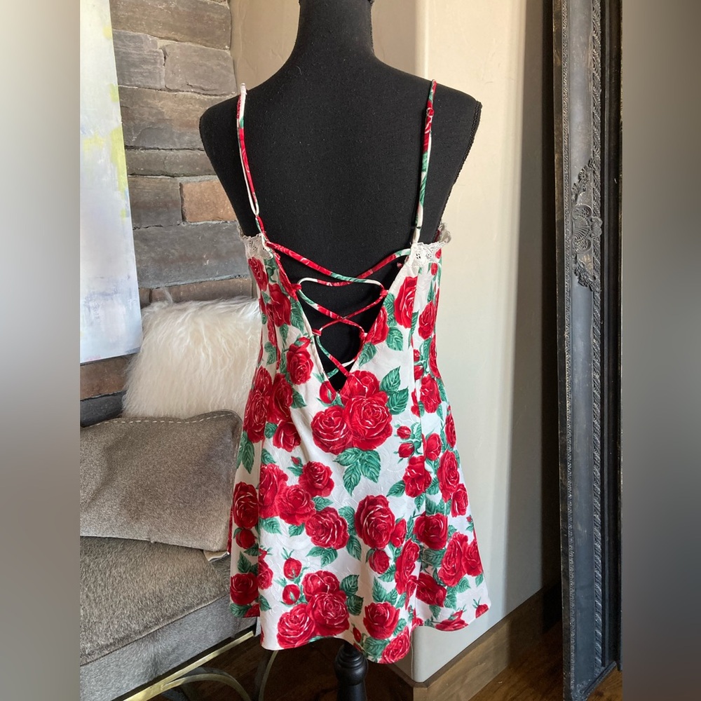 Vintage Victoria’s Secret Floral Corset Back Slip Dress - Picture 2 of 8